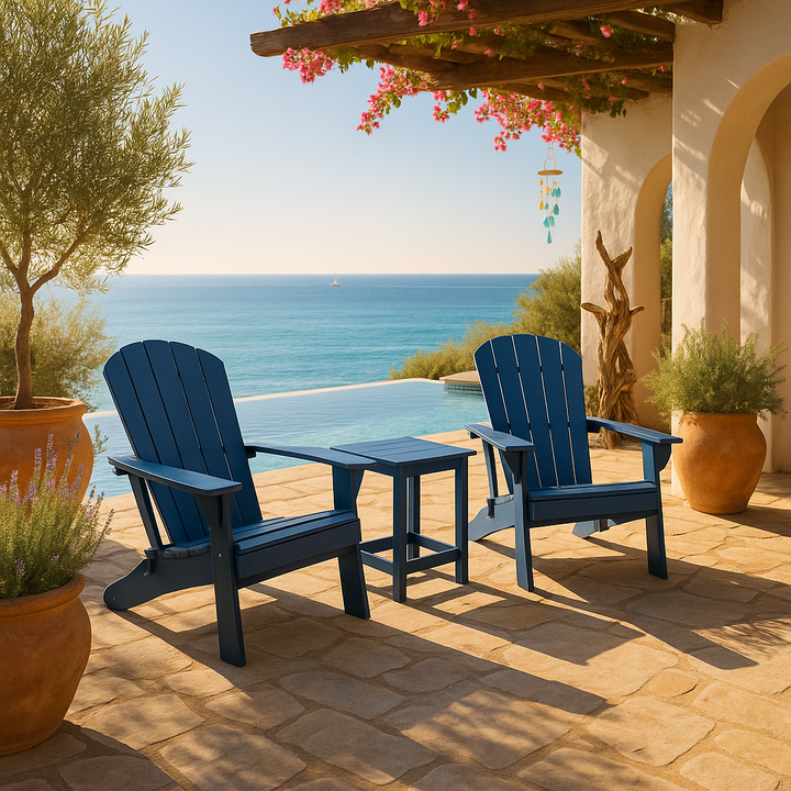 Folding Adirondack Patio Set