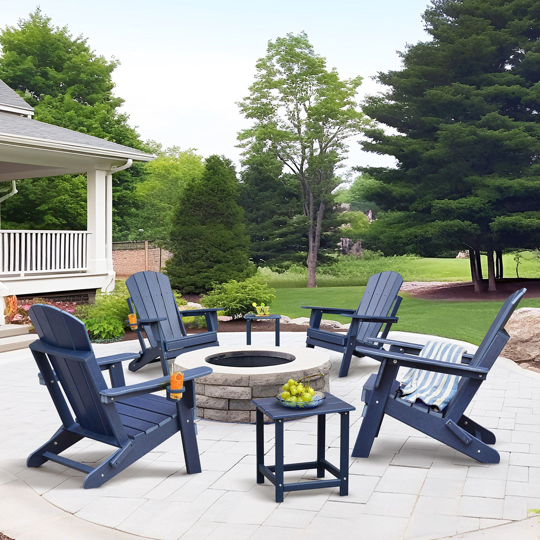 Folding Adirondack Patio Set