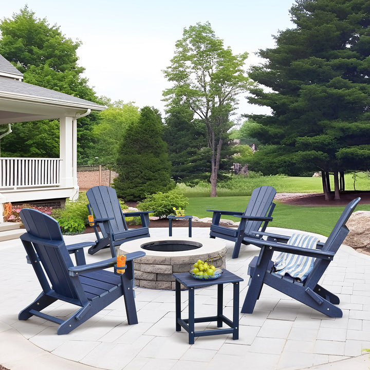 Folding Adirondack Patio Set