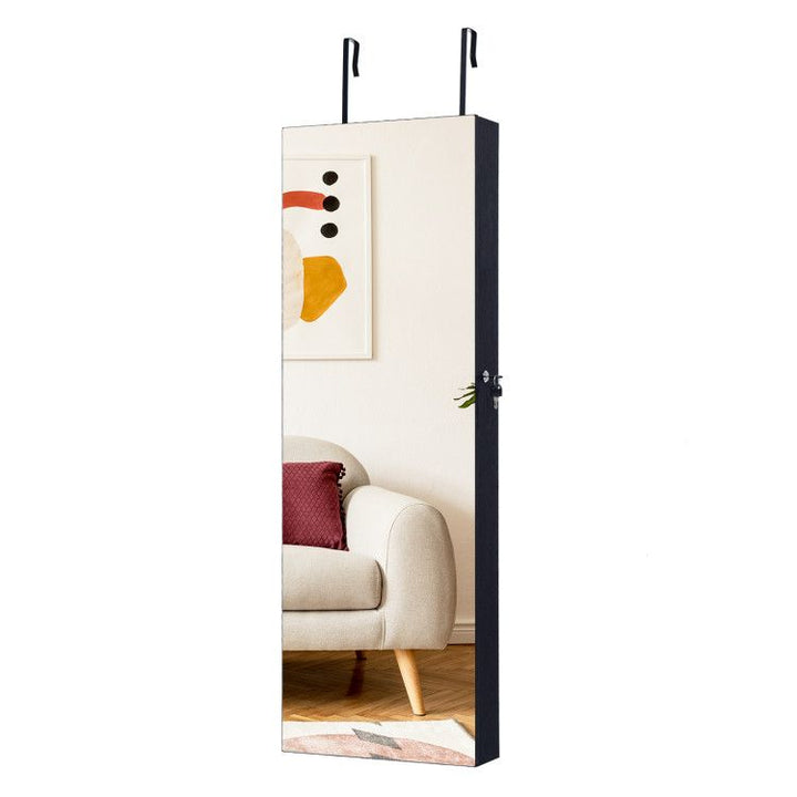Frameless Mirror Jewelry Armoire
