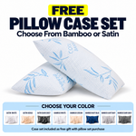 Adjustable Cooling Shredded Memory Foam Pillows, Set of 2 – Standard, Queen & King