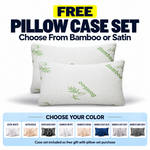 Adjustable Cooling Shredded Memory Foam Pillows, Set of 2 – Standard, Queen & King