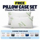 Adjustable Cooling Shredded Memory Foam Pillows, Set of 2 – Standard, Queen & King