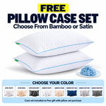 Gel Memory Foam Pillows, Set of 2 – Firm Quilted & Dual-Sided Cooling