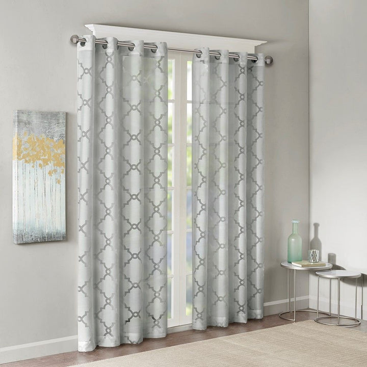 Fretwork Burnout Sheer Panel