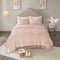 Blush Haven Boho Medallion Tufted Cotton Chenille Fringe Coverlet Set