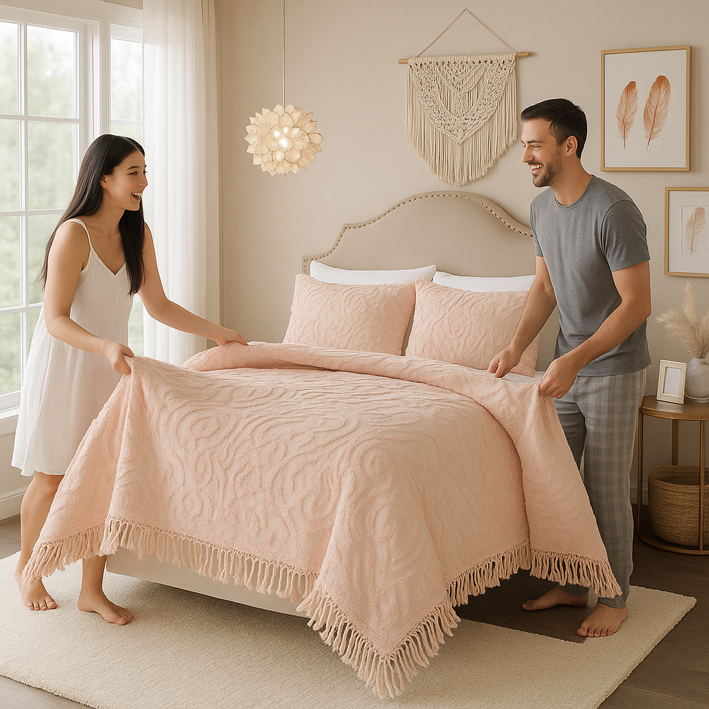 Fringe Coverlet Set