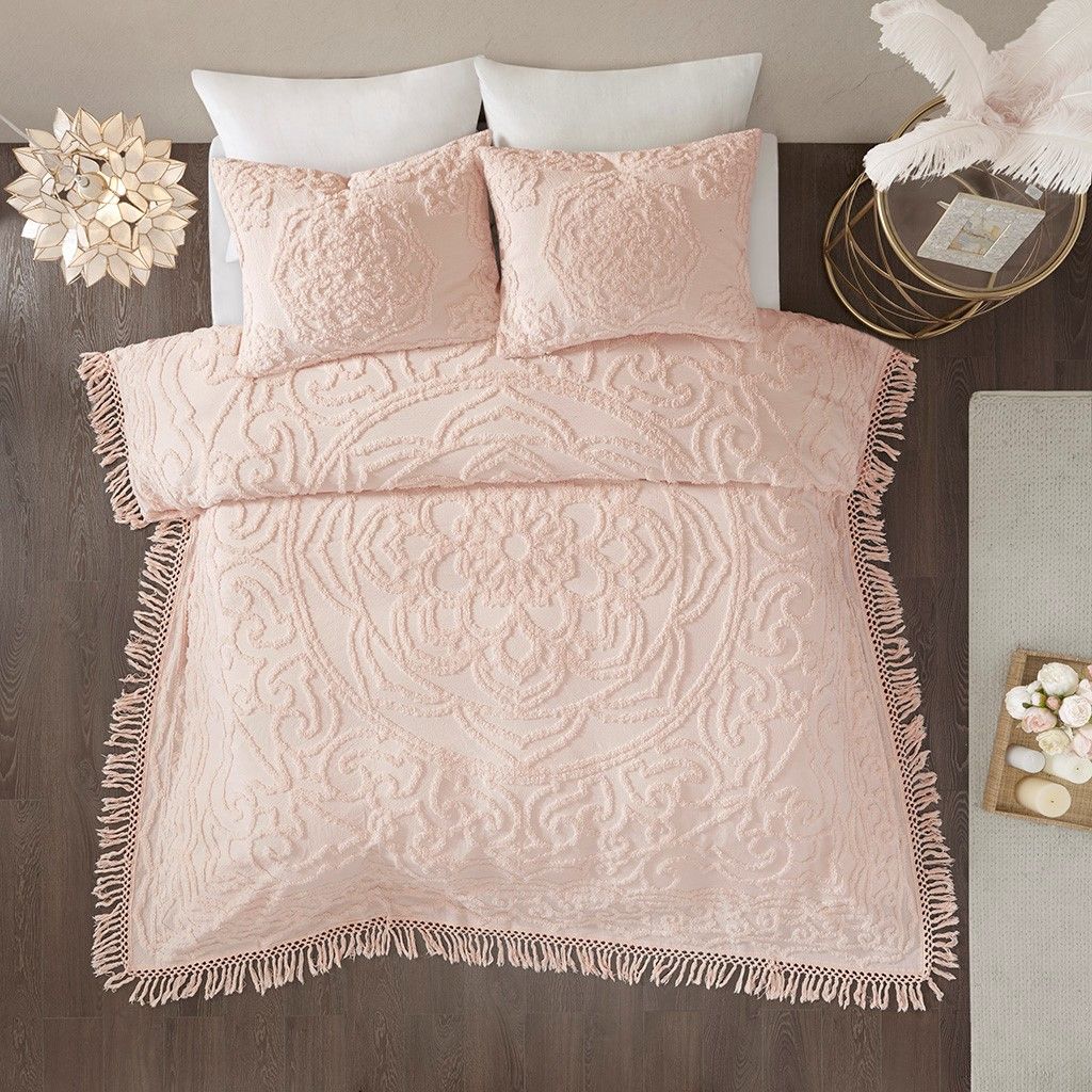 Fringe Coverlet Set