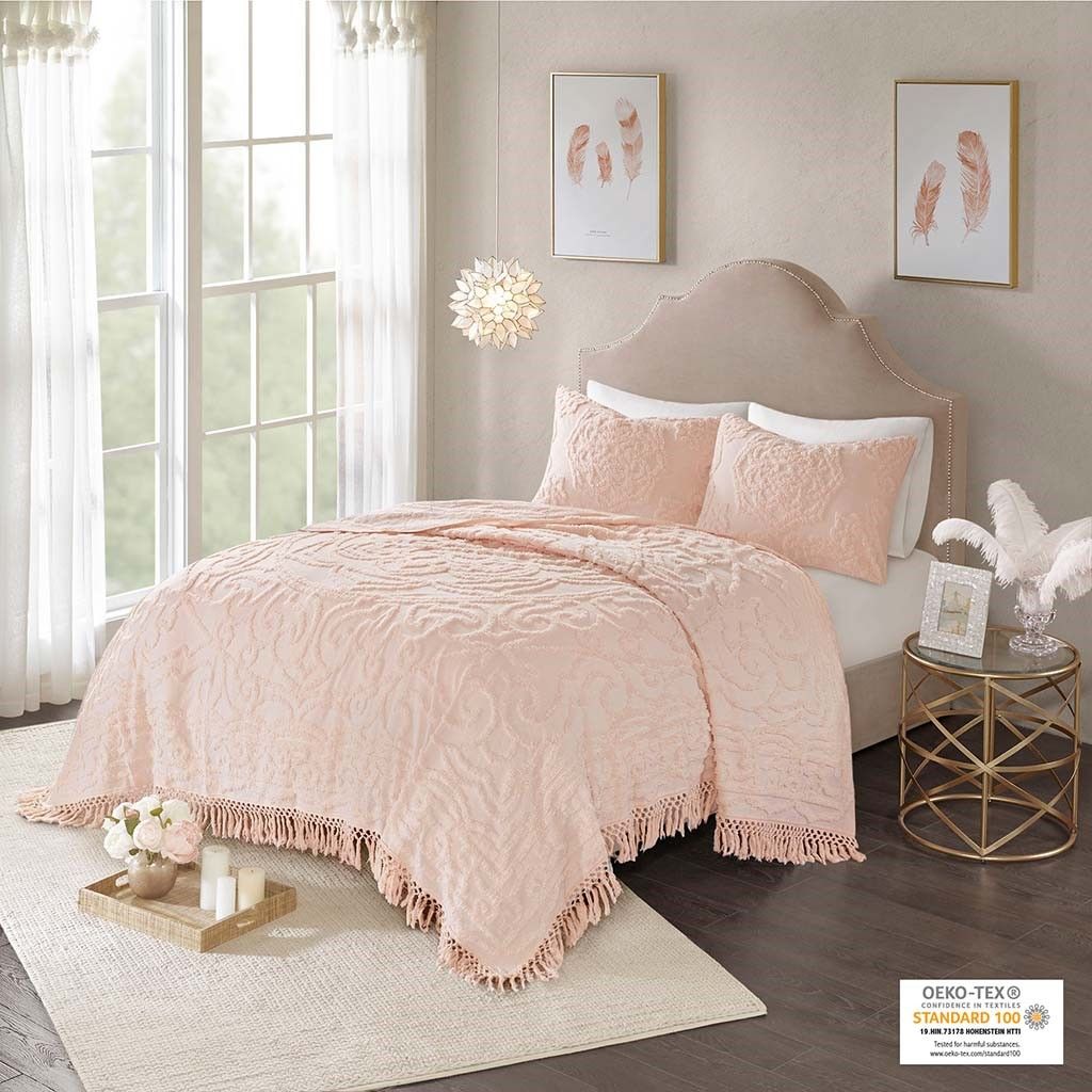 Fringe Coverlet Set
