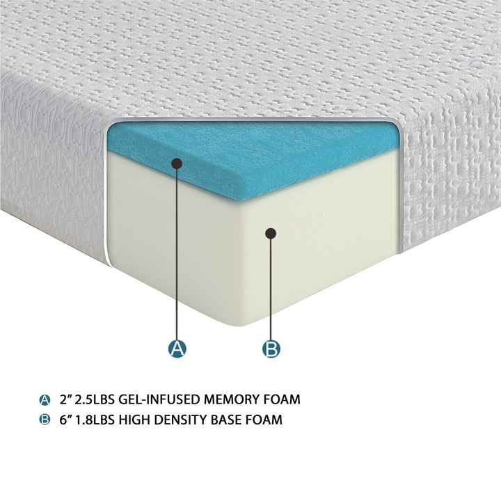  Gel-Infused Memory Foam Mattress