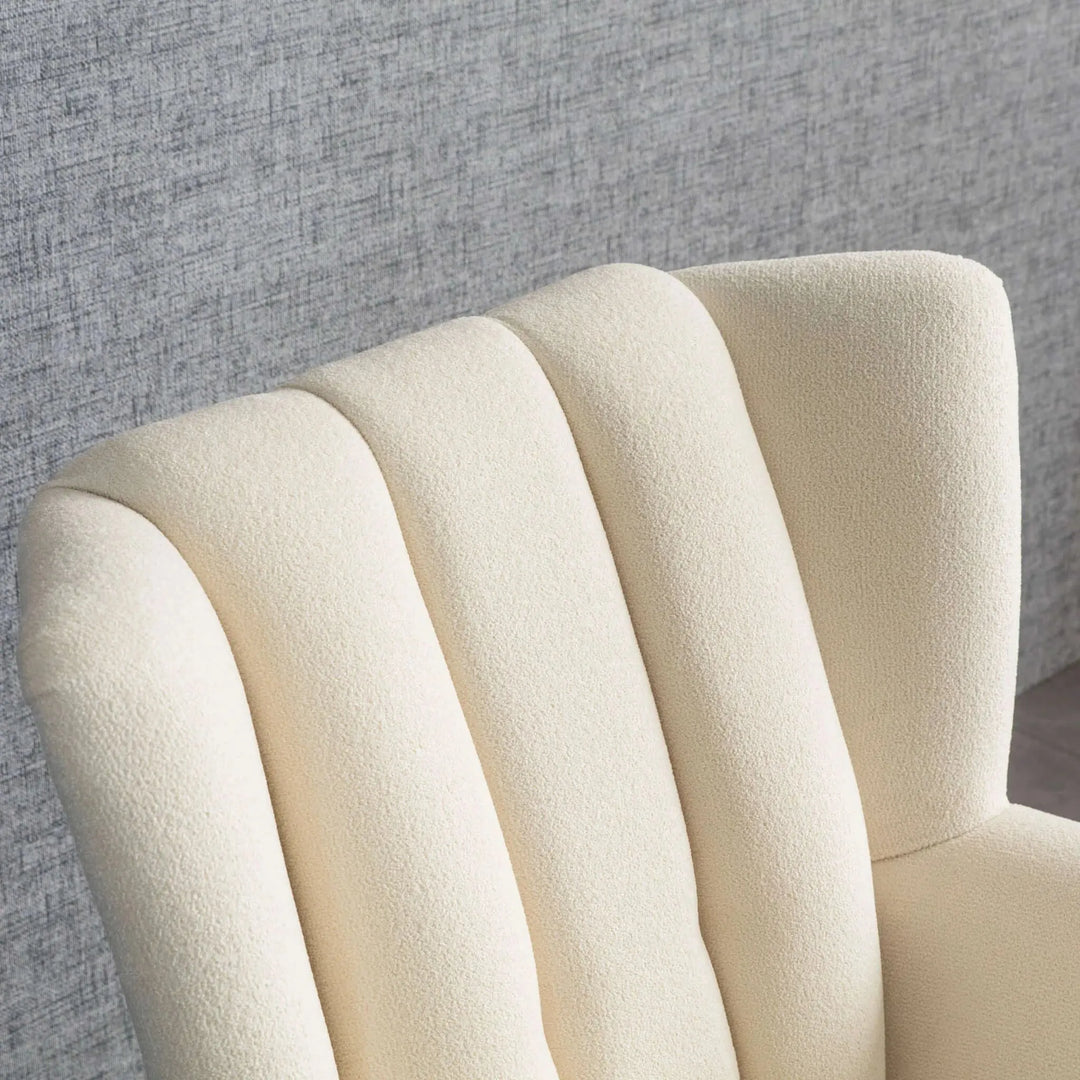 Gianna Tufted French Boucle Armchair Cream