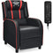 Giantex Gaming Recliner Chair with Massage, Adjustable Footrest & Remote Control, Red