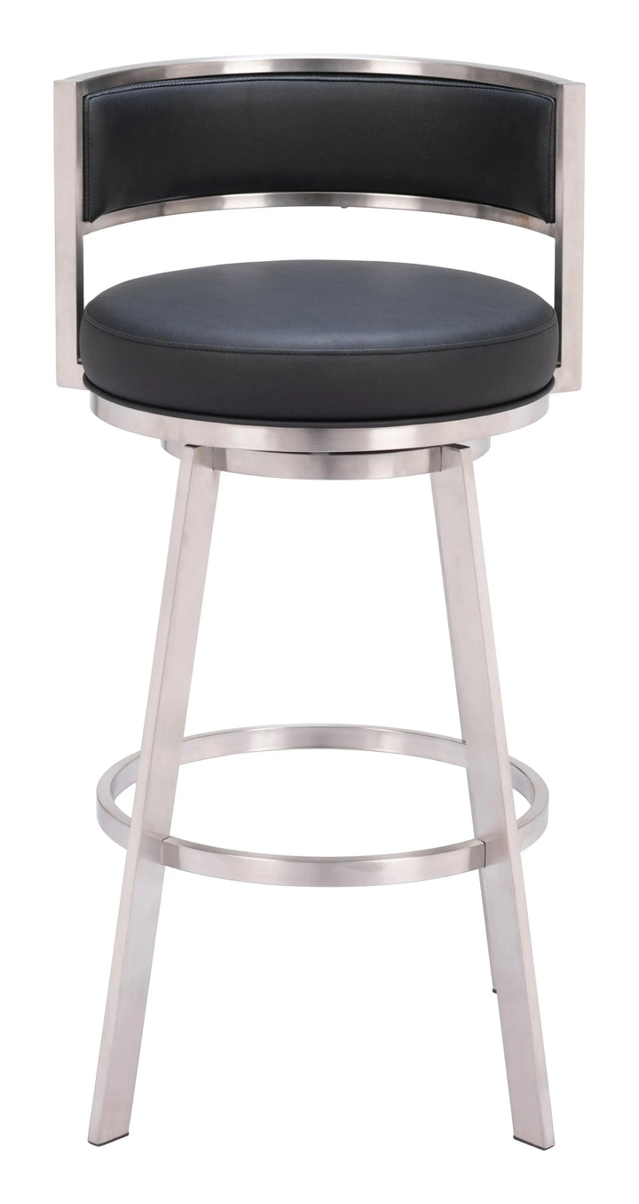 Gimsby Swivel Barstool Black
