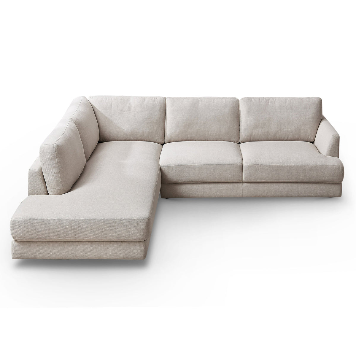 Glander Cozy Sectional Sofa Left Facing Cream