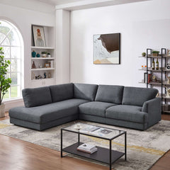 Glander Cozy Sectional Sofa Left Facing Grey