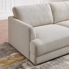 Glander Cozy Sectional Sofa Right Facing Cream