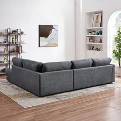 Glander Cozy Sectional Sofa Right Facing Grey