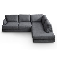 Glander Cozy Sectional Sofa Right Facing Grey