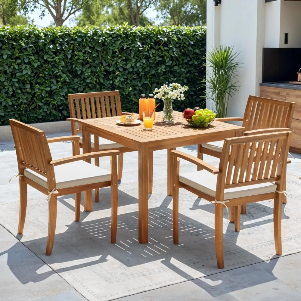 Greesum 5 Piece Patio Dining Set 