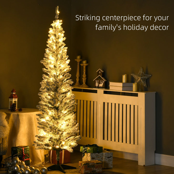 HOMCOM 6ft Pencil Christmas Tree