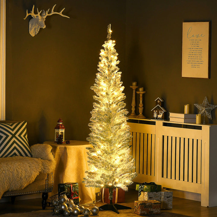HOMCOM 6ft Pencil Christmas Tree