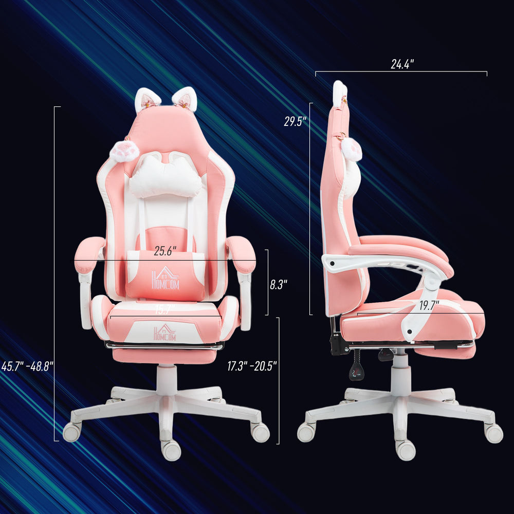 HOMCOM Cute Racing Gamer Chair