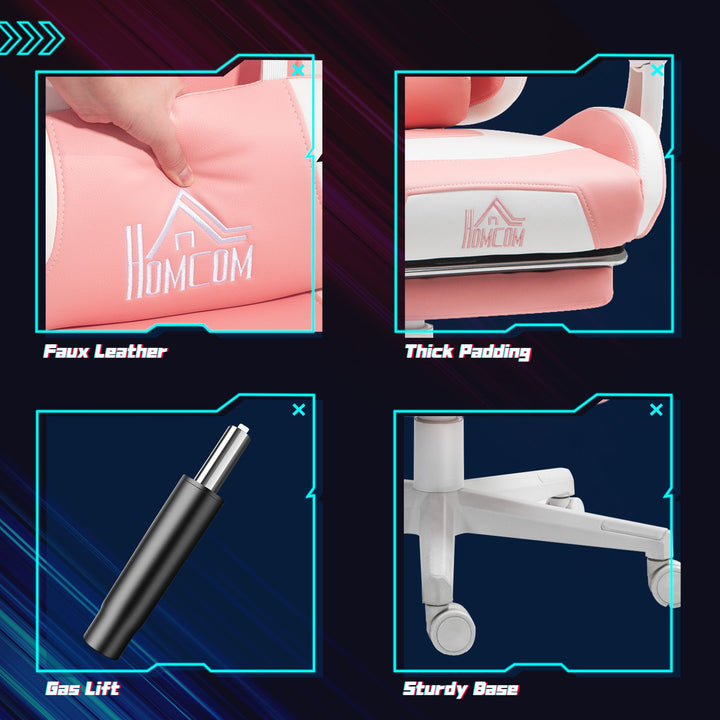 HOMCOM Cute Racing Gamer Chair