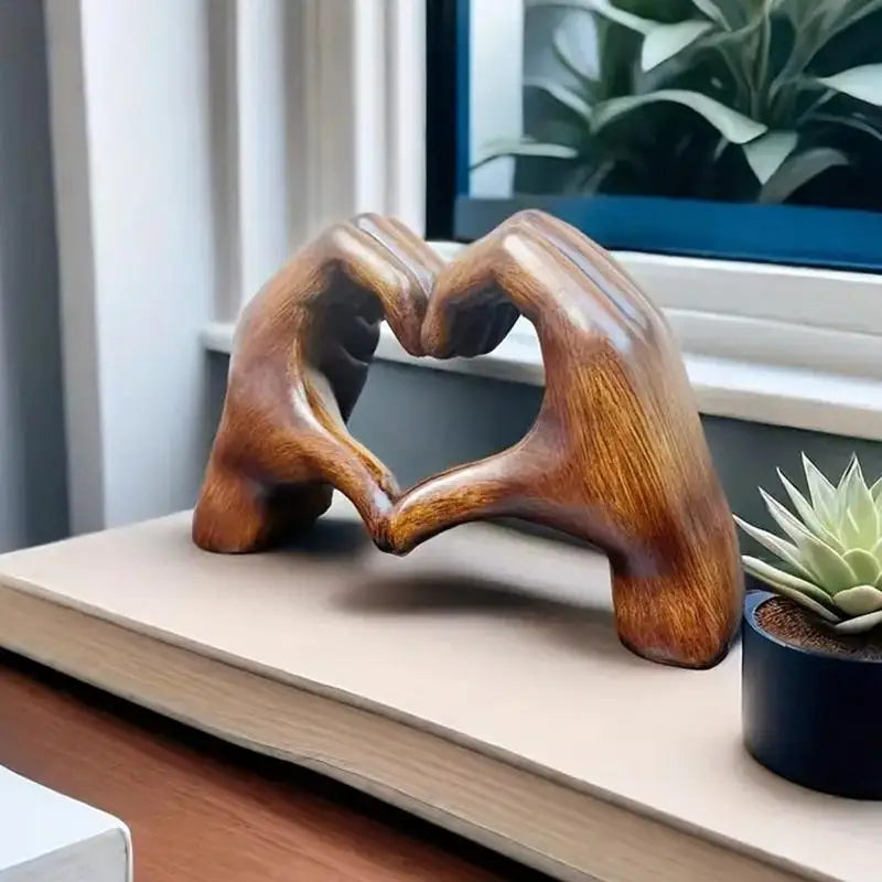 Hand Heart Sculpture