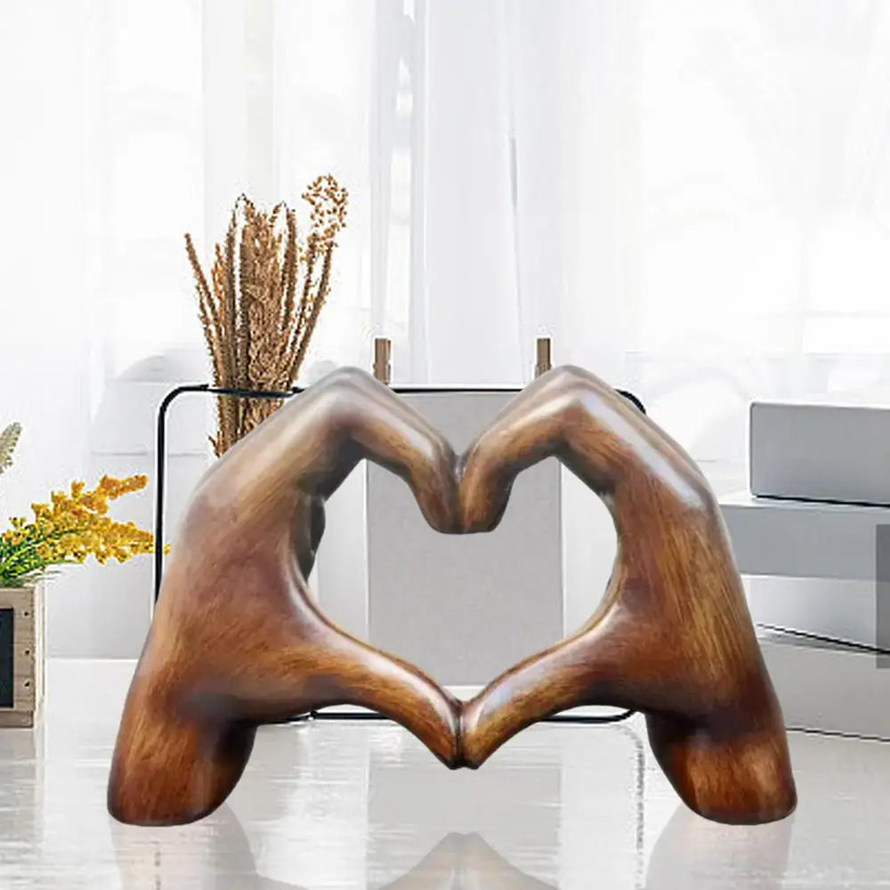 Hand Heart Sculpture