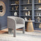 Hull Accent Chair Slate Gray – Poly Linen Modern Durability | Accent Seating | Trufairs