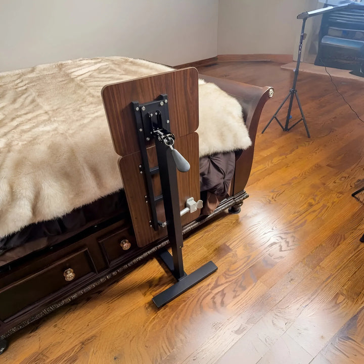 Adjustable Overbed Laptop Table – Rolling Bedside Desk with Tilt & Height Control | Trufairs