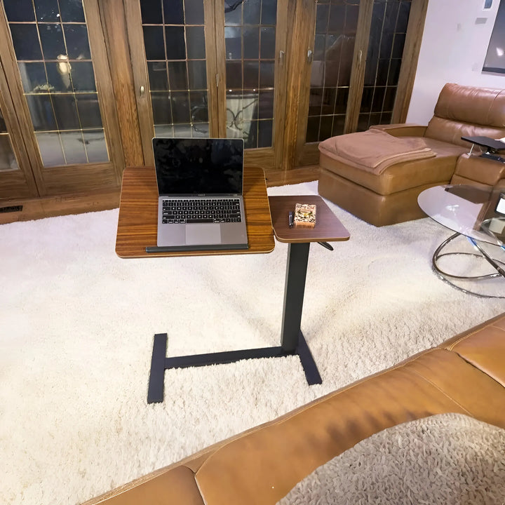 Adjustable Overbed Laptop Table – Rolling Bedside Desk with Tilt & Height Control | Trufairs