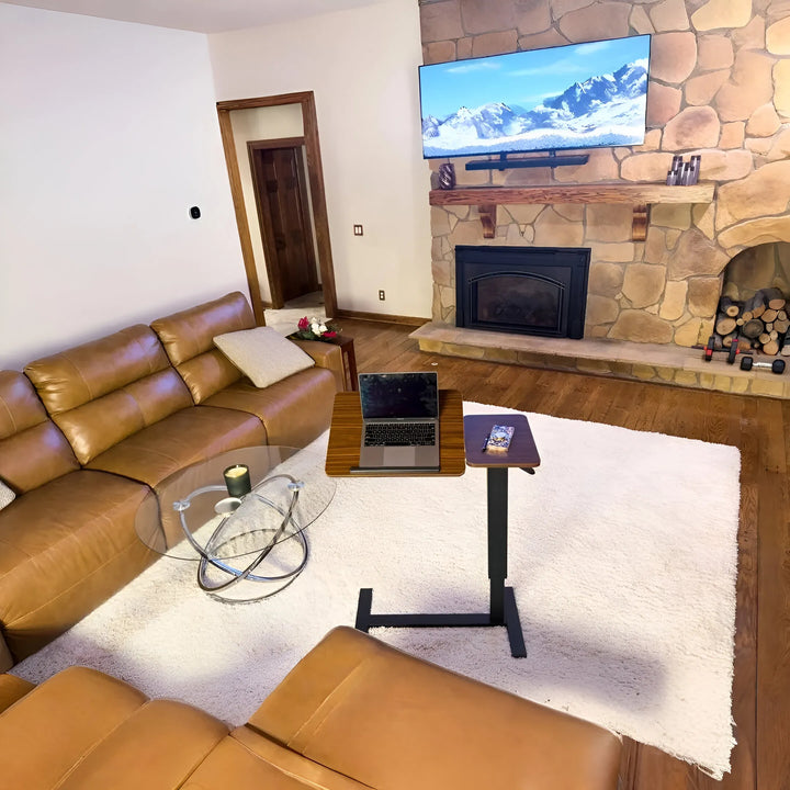 Adjustable Overbed Laptop Table – Rolling Bedside Desk with Tilt & Height Control | Trufairs