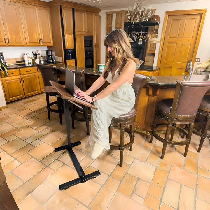 Adjustable Overbed Laptop Table – Rolling Bedside Desk with Tilt & Height Control | Trufairs