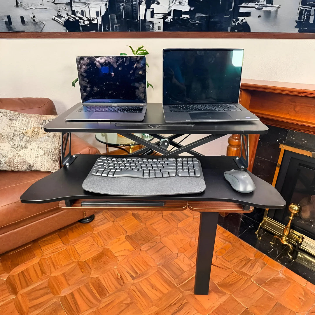 Sit-to-Stand Desk Converter – Adjustable Height Standing Desk Riser with Spacious 31.5" Work Area | Trufairs