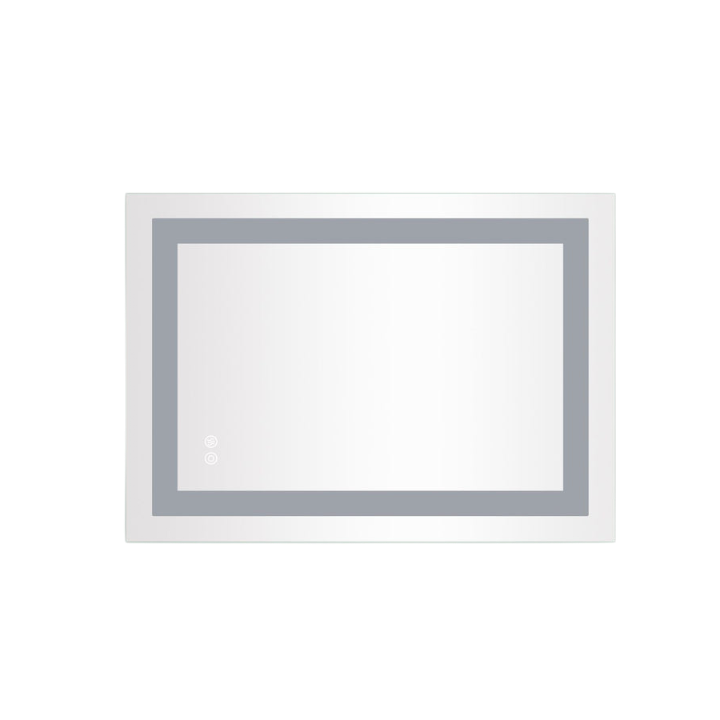 Frameless Rectangular LED Light Bathroom Vanity Mirror
