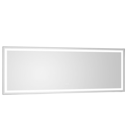 (ONLY FOR PICKUP) 96in. W x 36 in. H Super Bright Led Bathroom Mirror with Lights; Metal Frame Mirror Wall Mounted Lighted Vanity Mirrors for Wall; Anti Fog Dimmable Led Mirror for Makeup
