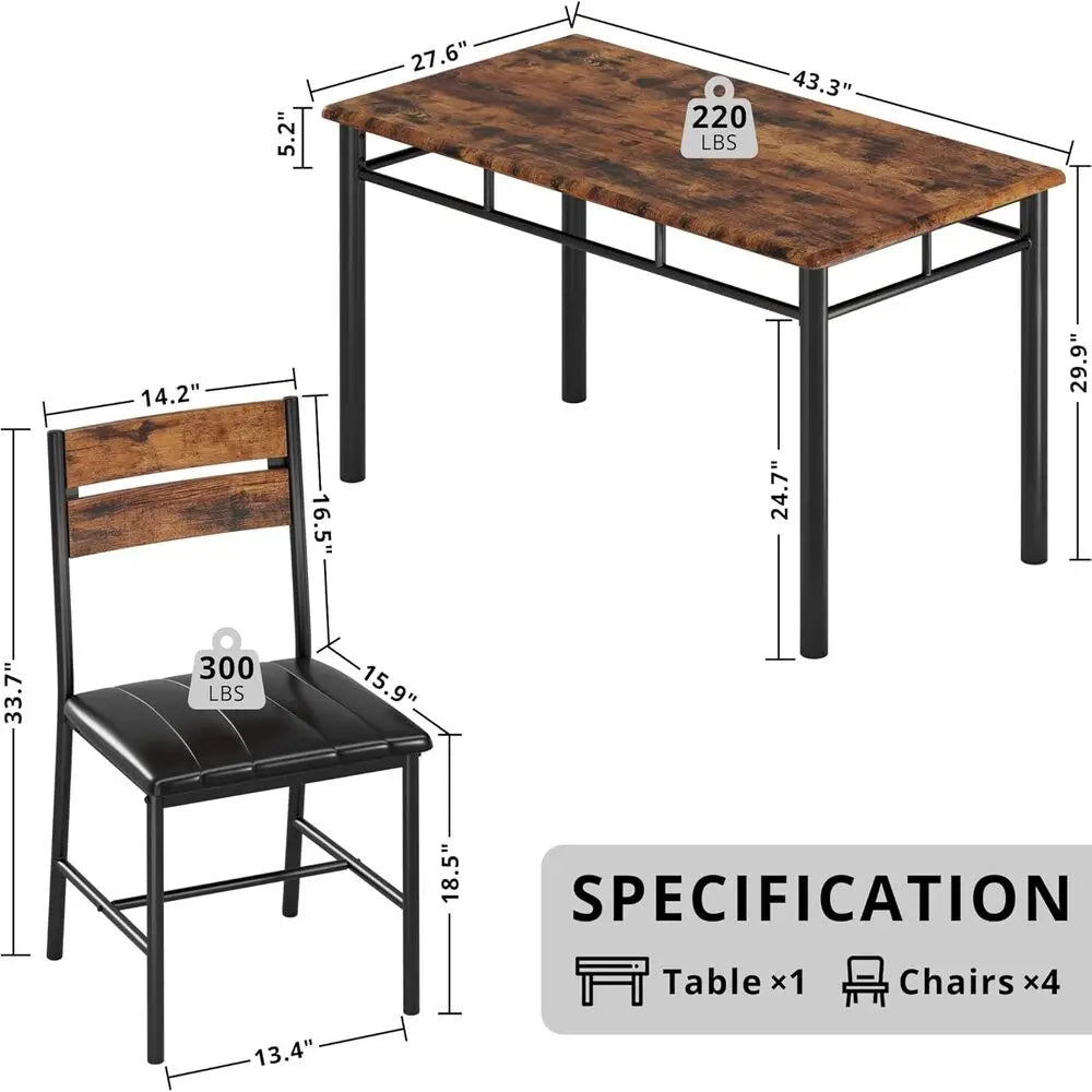 IRONCK Dining Table Set