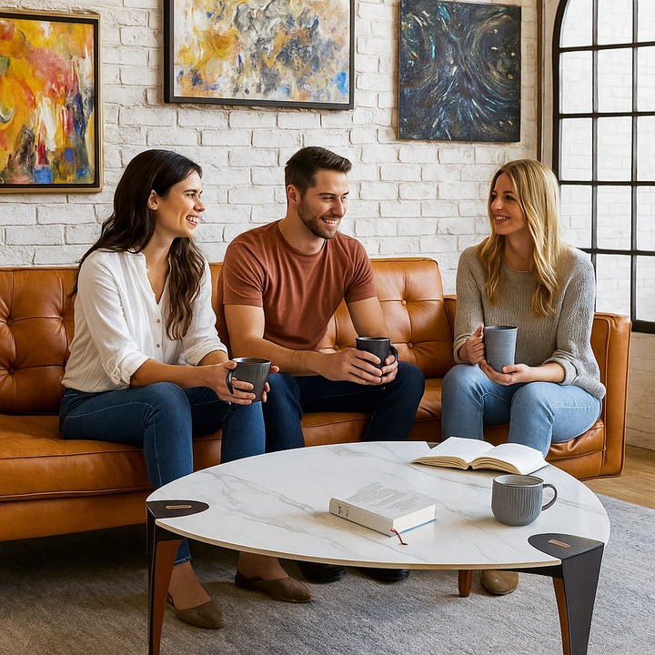 Bogey Coffee Table Multicolor – Contemporary Sintered Stone Design by Zuo Modern | Trufairs