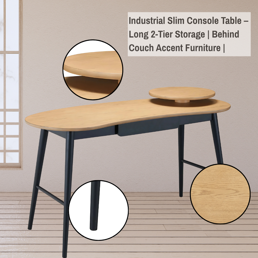Contemporary Wooden Desk – Streamlined Workspace with Drawer Storage | Modern Home Office Furniture | Trufairs
