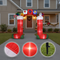 9ft Christmas Socks Arch 11 LED Lights Christmas Festive Arch Decoration 24.00W Festive Atmosphere Inflatable Air Model