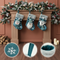 3pc Christmas Decorations Candy Socks Embroidery Old Man Christmas Stockings Christmas Children Gift Stockings Gift Bag Pendant