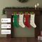 Personalized Christmas Stocking Large Capacity Cute Christmas Stockings Wear Resist Stocking Gift Bag Fireplace Party Decoration