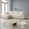 109″ Modular Sectional Sofa – Cream L-Shape Modern Sofa | Trufairs