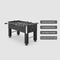 VEVOR Foosball Table, 55 inch Standard Size Foosball Table, Indoor Full Size Foosball Table for Home, Family, and Game Room, Soccer with Foosball Table Set, Includes 4 Balls and 4 Cup Holders