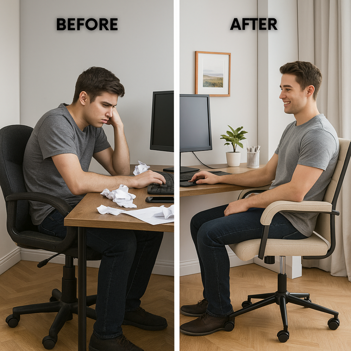 Modern Adjustable Task Chair – Ergonomic Support & Sleek Design | Home Office Seating | Trufairs