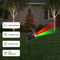 Outdoor Laser Projector Light Red and Green Projection Light with 3 Modes 12 Speeds 6Hrs Timer IP44 Waterproof Firefly Landscape Light for Christmas Halloween Holiday New Year GPCT5317
