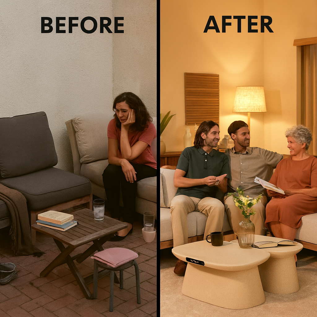 Urban Luxe Sectional – Spacious Modern Comfort | Outdoor Gray Sofa | Trufairs