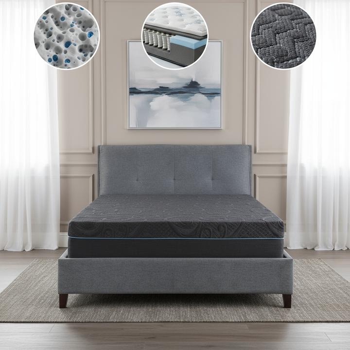 11-Inch Queen Hybrid Mattress – Gel-Infused Memory Foam in a Box | Trufairs