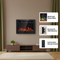42 inch Electric Fireplace Wall Mounted Recessed with Remote Control 1500W